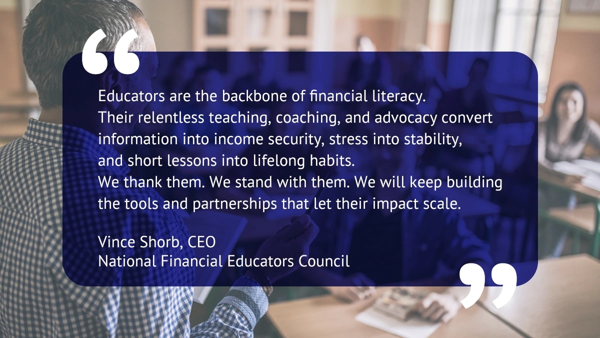 Thanking All Financial Educators